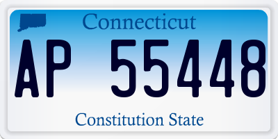 CT license plate AP55448