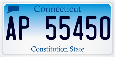 CT license plate AP55450