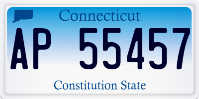 CT license plate AP55457
