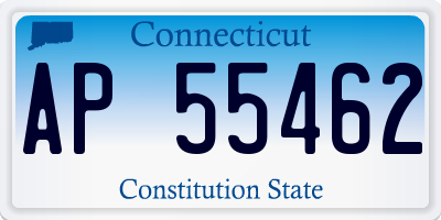 CT license plate AP55462