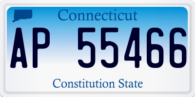 CT license plate AP55466