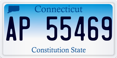 CT license plate AP55469