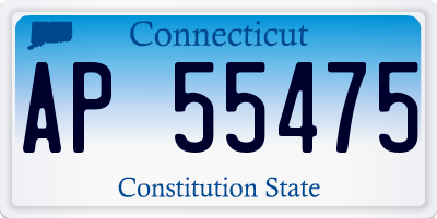 CT license plate AP55475