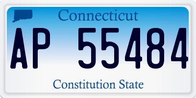 CT license plate AP55484