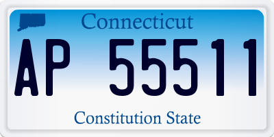CT license plate AP55511