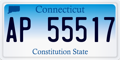 CT license plate AP55517