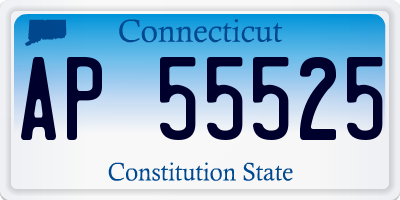 CT license plate AP55525