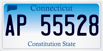 CT license plate AP55528