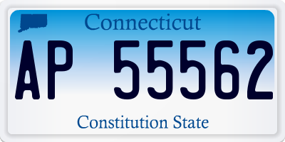 CT license plate AP55562