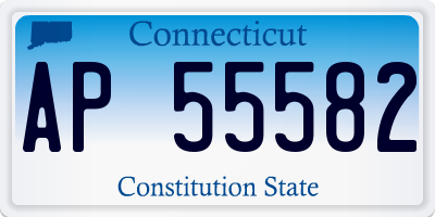 CT license plate AP55582