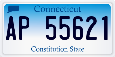 CT license plate AP55621