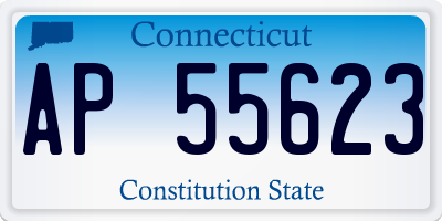 CT license plate AP55623