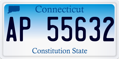 CT license plate AP55632