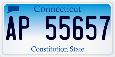 CT license plate AP55657