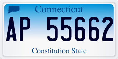 CT license plate AP55662
