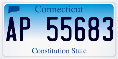 CT license plate AP55683