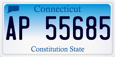 CT license plate AP55685