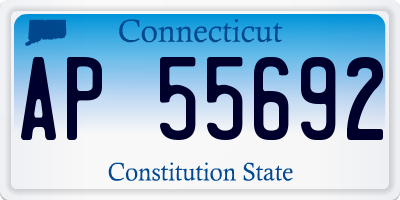 CT license plate AP55692