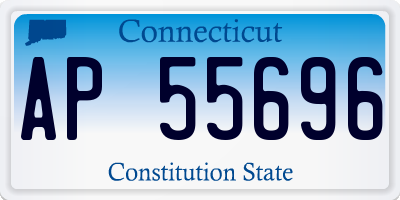 CT license plate AP55696
