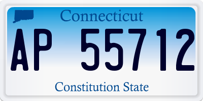 CT license plate AP55712