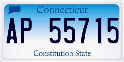 CT license plate AP55715