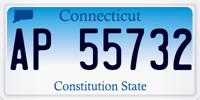 CT license plate AP55732