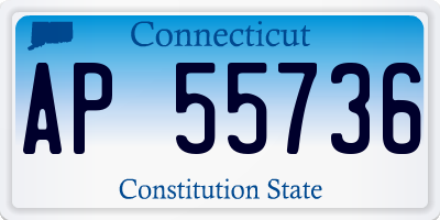 CT license plate AP55736