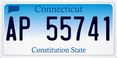 CT license plate AP55741