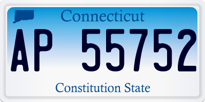 CT license plate AP55752