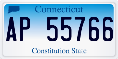 CT license plate AP55766