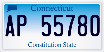 CT license plate AP55780