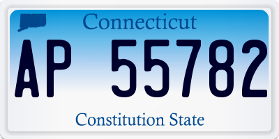 CT license plate AP55782