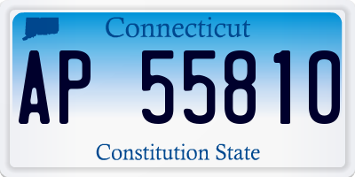 CT license plate AP55810