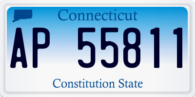 CT license plate AP55811