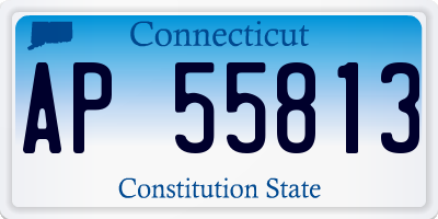 CT license plate AP55813