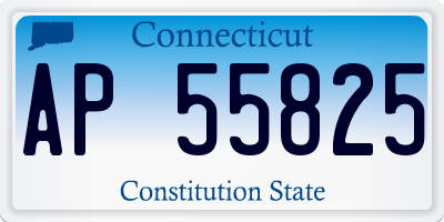 CT license plate AP55825