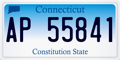 CT license plate AP55841