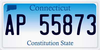 CT license plate AP55873
