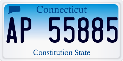 CT license plate AP55885