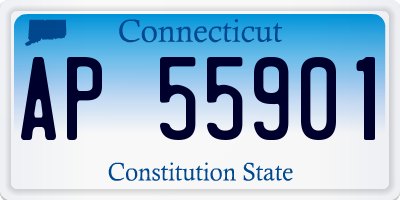 CT license plate AP55901