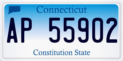 CT license plate AP55902
