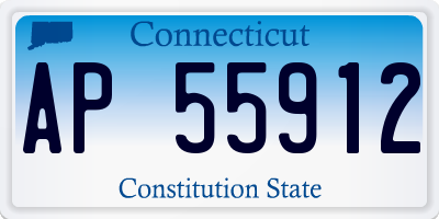 CT license plate AP55912