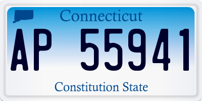 CT license plate AP55941