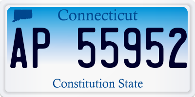 CT license plate AP55952