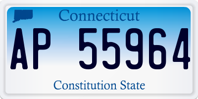 CT license plate AP55964