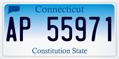 CT license plate AP55971