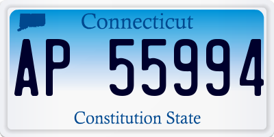 CT license plate AP55994