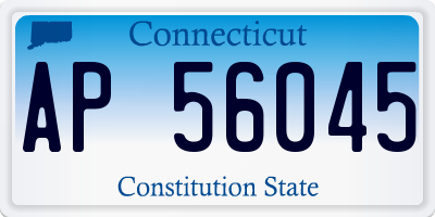 CT license plate AP56045