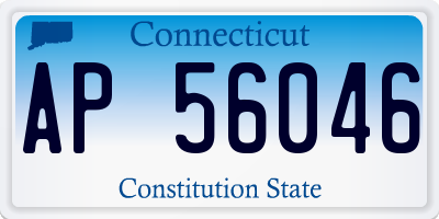 CT license plate AP56046