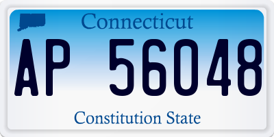 CT license plate AP56048